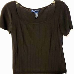 Evan Picone Black Blouse Plus Size